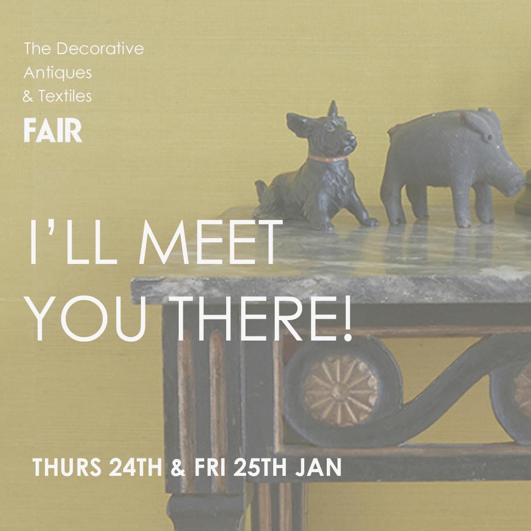Back at the Decorative Fair - 24th & 25th of January!