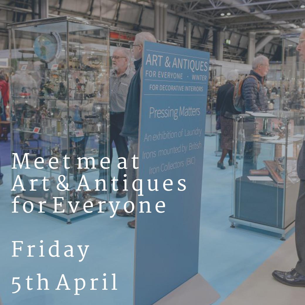 Meet me at Art & Antiques for Everyone next week