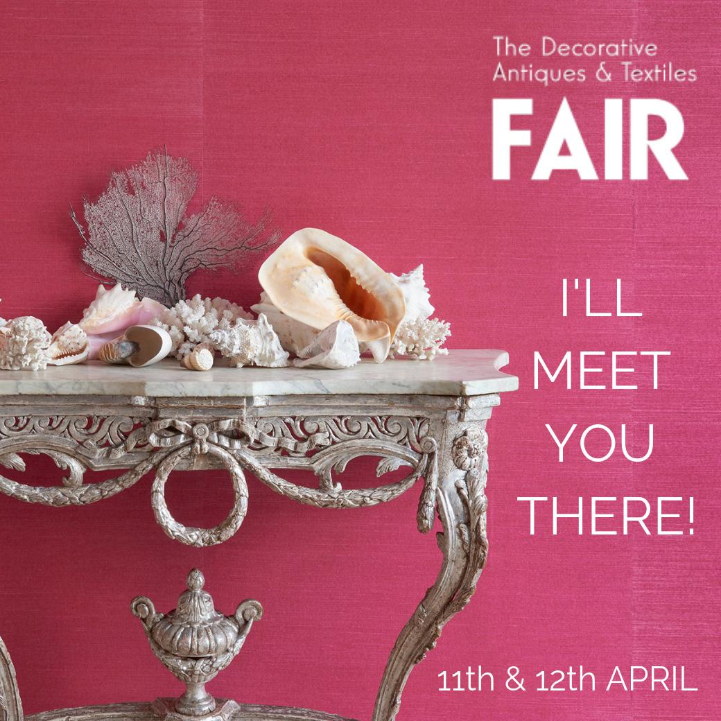 Let's meet at the Decorative Fair next week