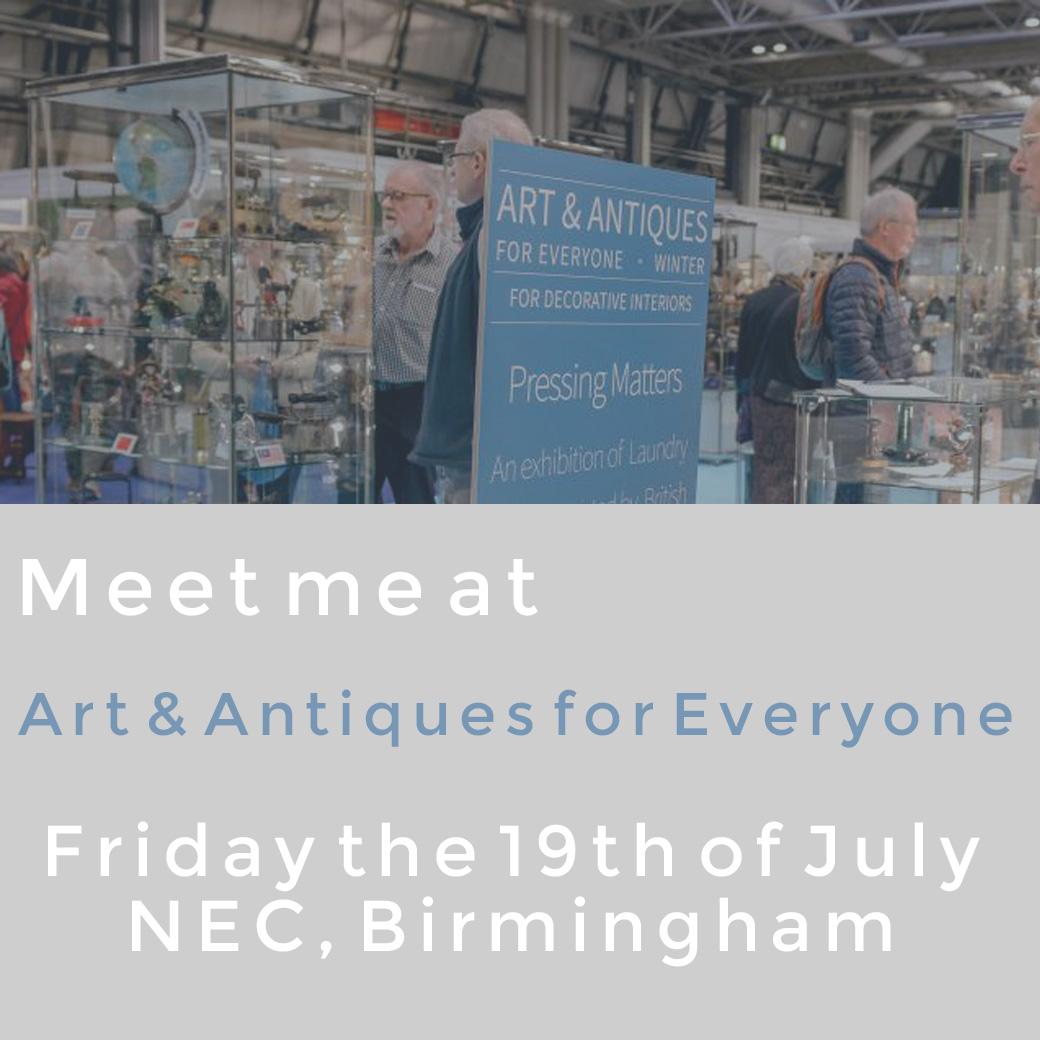 Are you off to Art & Antiques for Everyone next week?