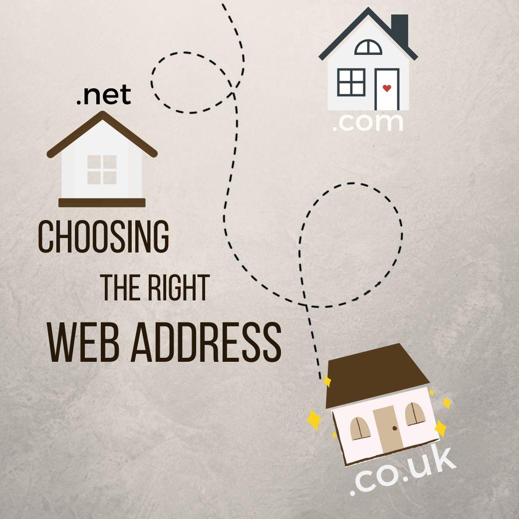 Choosing the right web address (domain name)