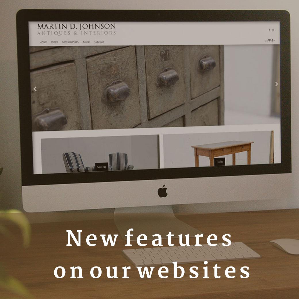 New features on our ready-made websites