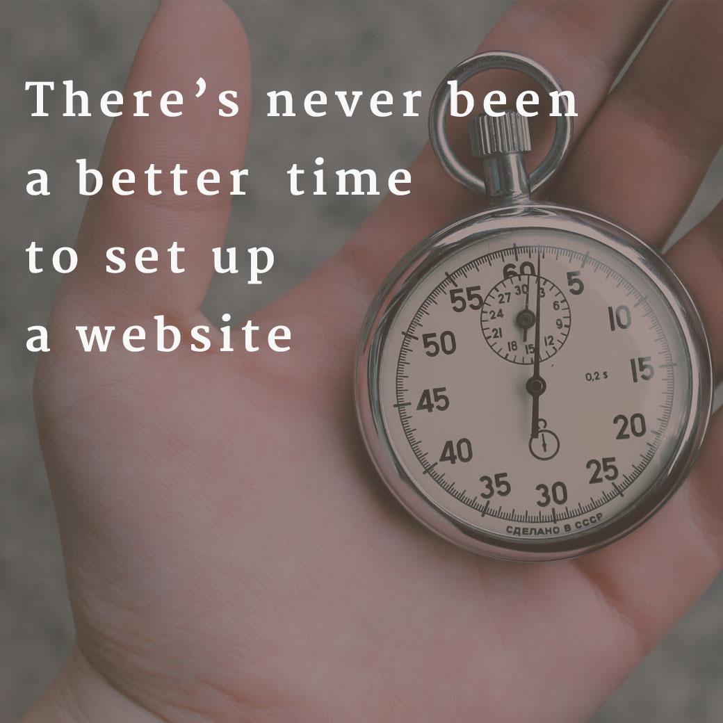 You can set up a website in 5 (or less) easy steps!
