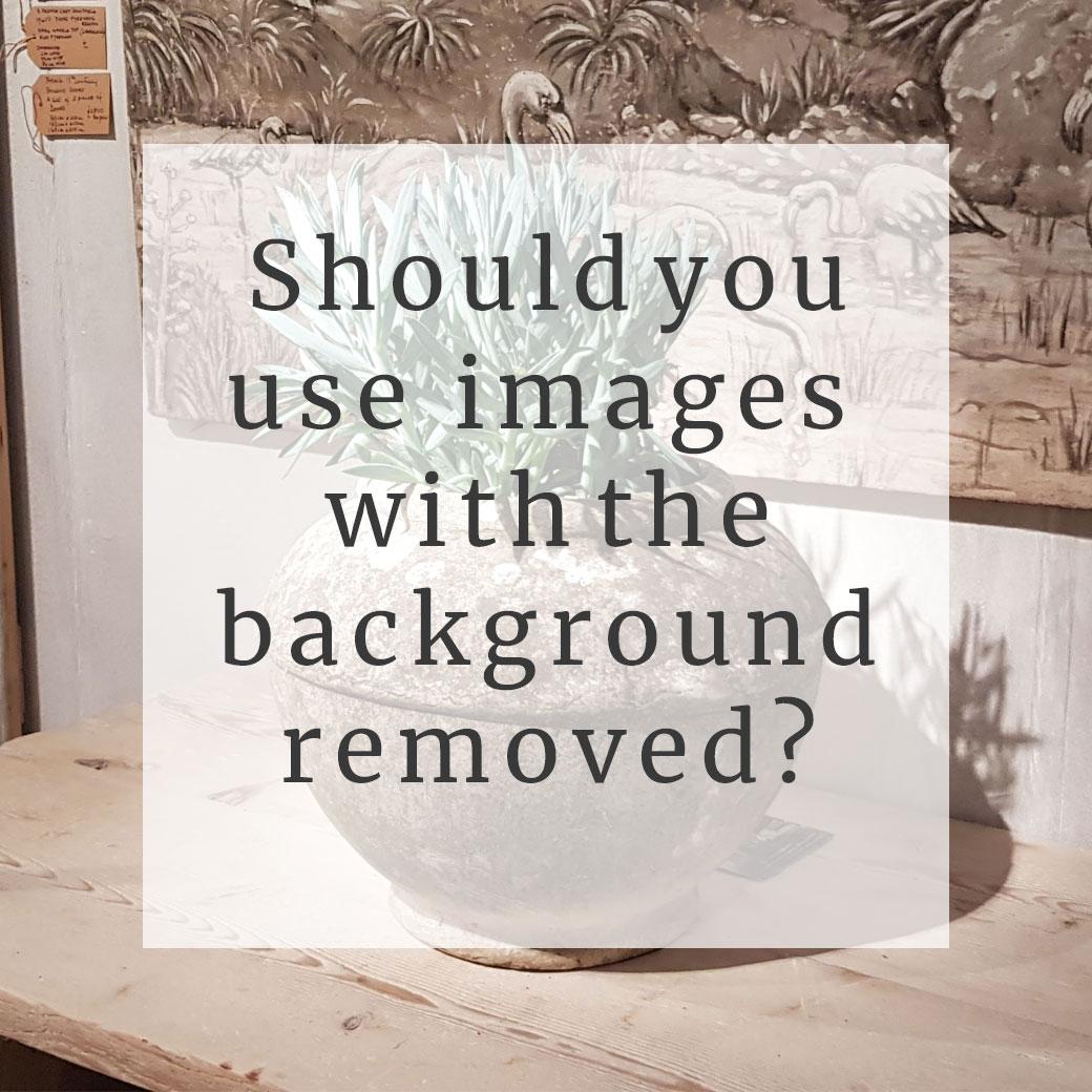 Should you use images with the background removed?
