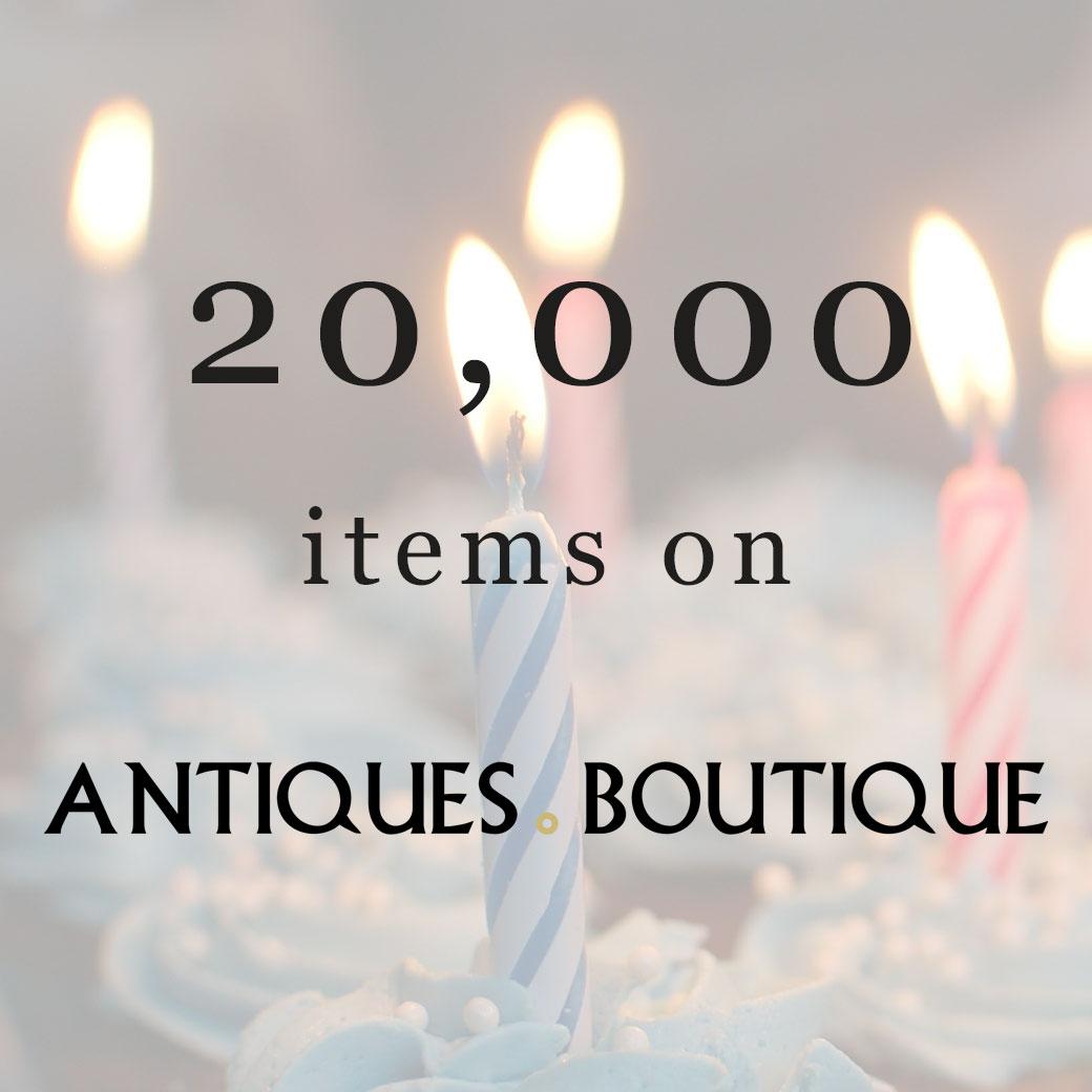 20,000 items now on Antiques Boutique; come join the party!