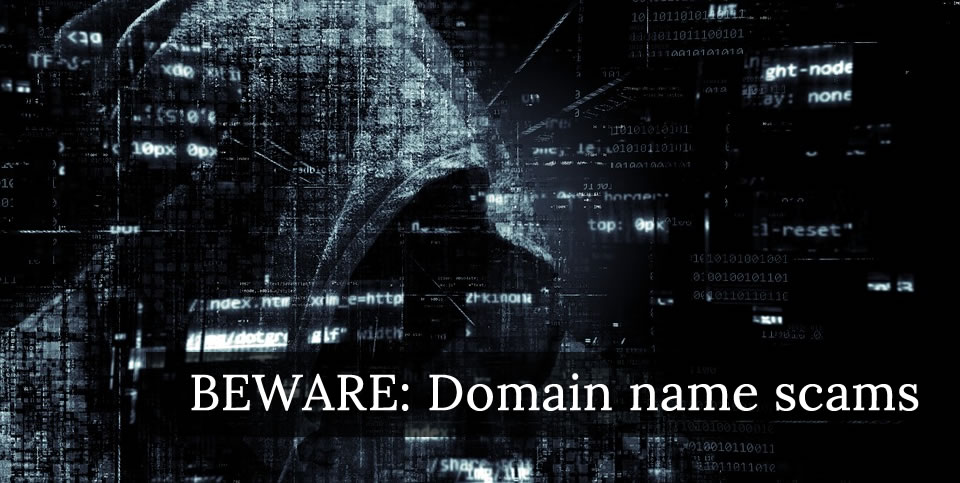 Beware of domain name scams
