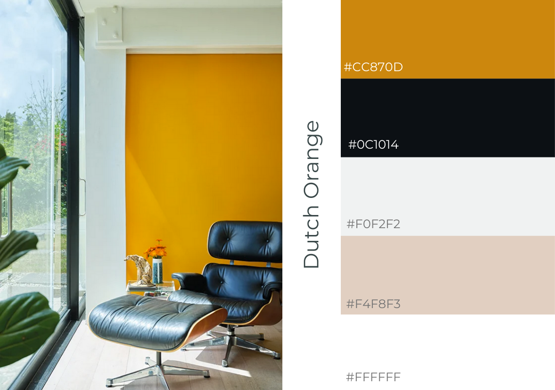 antiques web design website colour scheme farrow and ball dutch orange