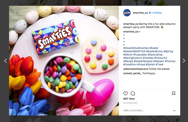 Easter Instagram post