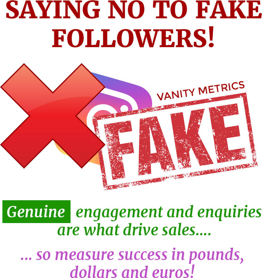 Saying no to fake followers and focusing on engagement