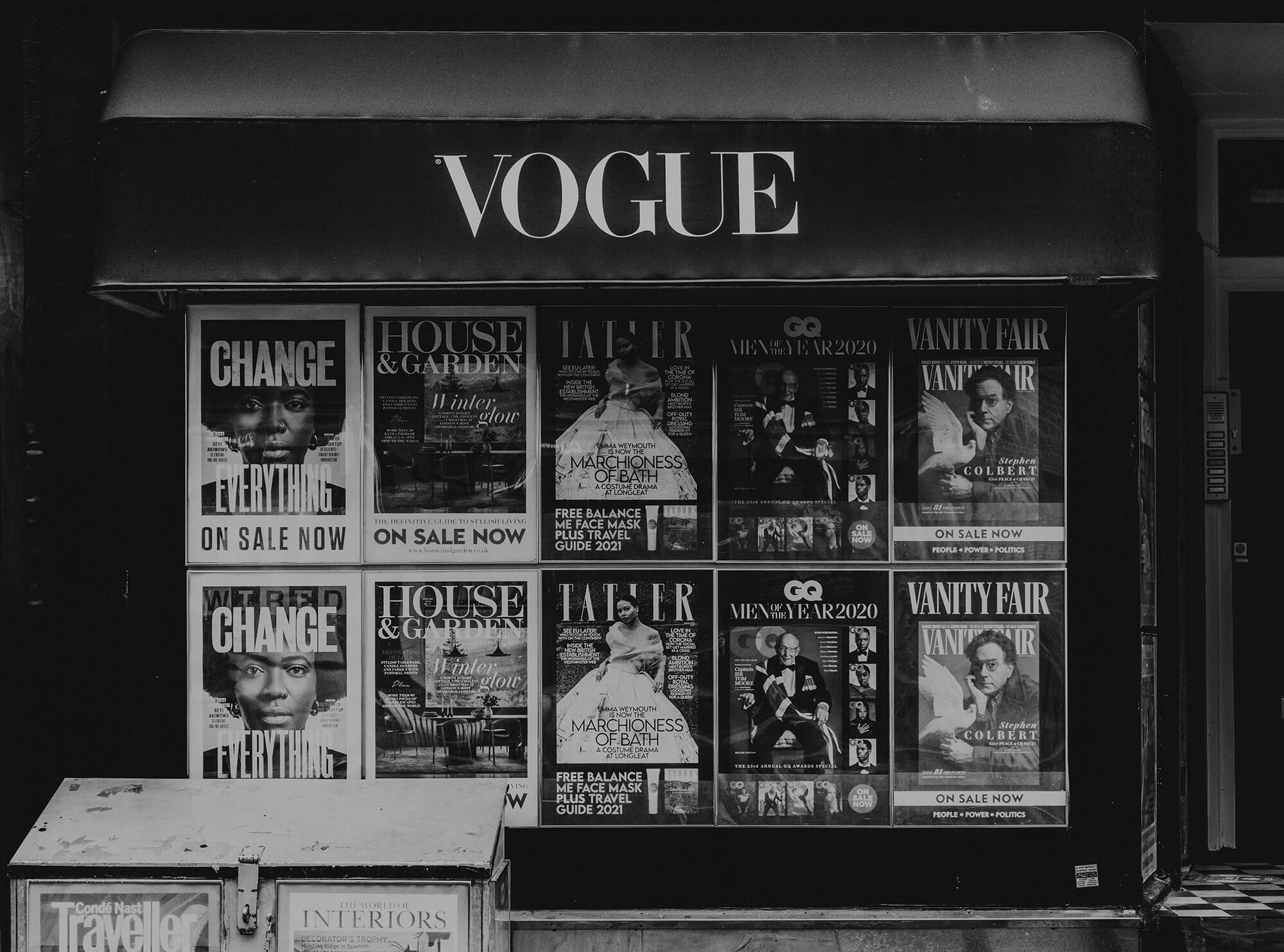 Vogue shop front