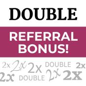 Double referral bonus (September 2026) !