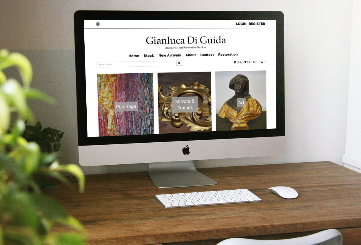 Antiques, Restoration and Gilding Services at Looses Emporium. Antiques Web design