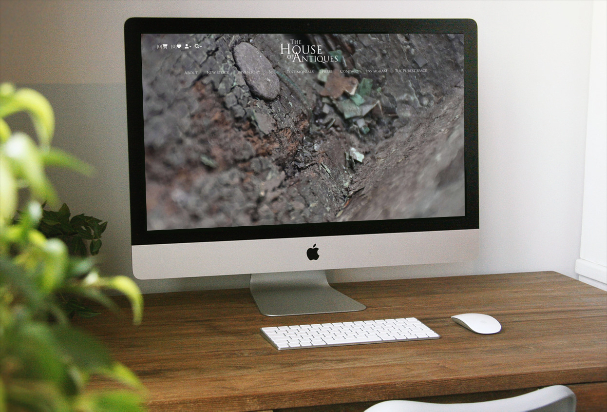 The House of Antiques Antiques Web design
