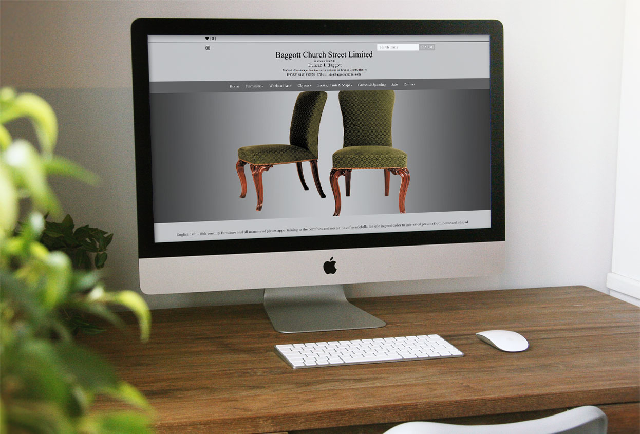 Baggitt Church Street Antiques Web Design